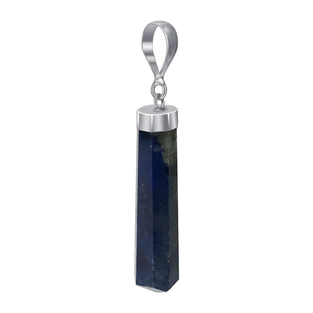 Lapis Lazuli Gemstone Solid 925 Sterling Silver Textured Pendant Women Jewelry Lapis Lazuli Gemstone Solid 925 Sterling Silver Textured Pendant Women Jewelry